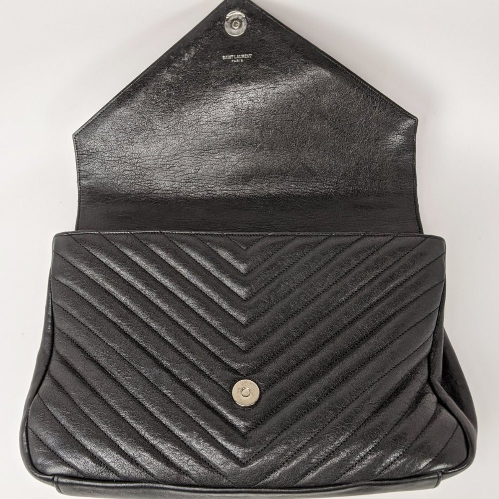 SOLD Saint Laurent Black Large College Bag - Picture 5 of 12